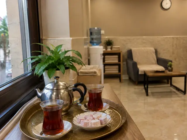 Çay servisi hazır bekleme salonu — Sultançiftliği, Masaj Salonun